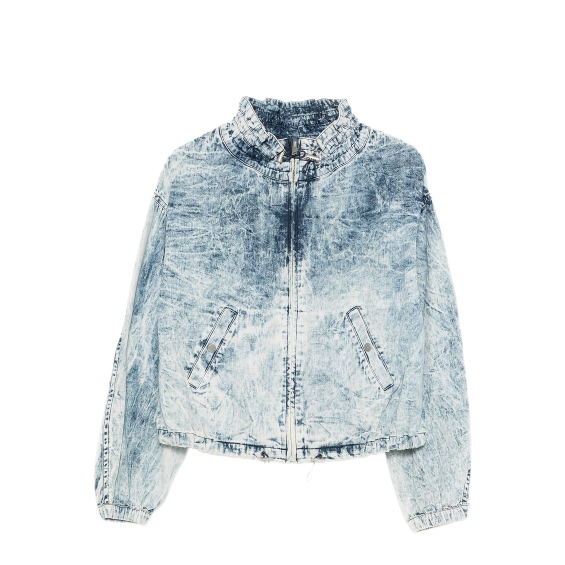 MAYFEYR -  - Light Blue Acid Wash Effect Jacket - VE0372FDD1H04E30BU