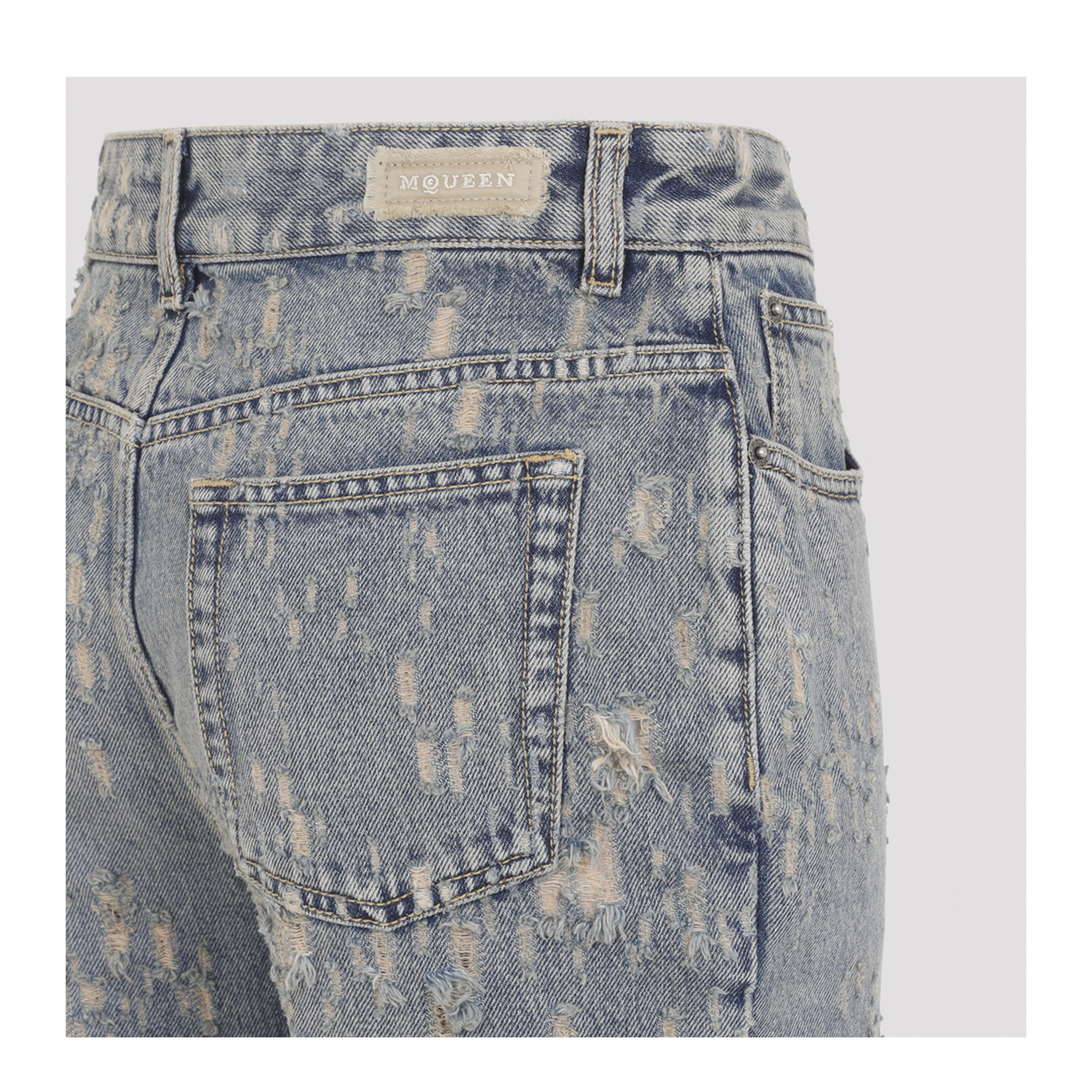MAYFEYR - Alexander Mcqueen - Distressed Flared Jeans - A0002RQZAR24403