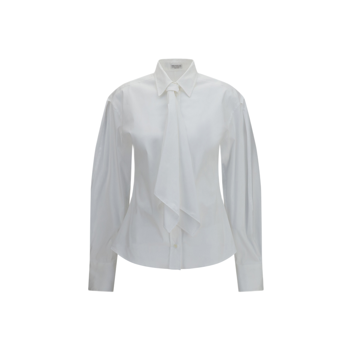MAYFEYR - Brunello Cucinelli - Cotton Blend Shirt With Tie - MP091M3A46C159