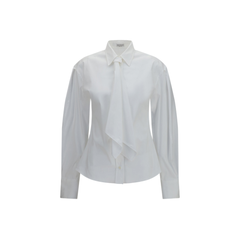 Cotton Blend Shirt With Tie