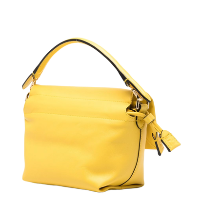 Mamma Baguette Small Lamb Leather Handbag - Giallo