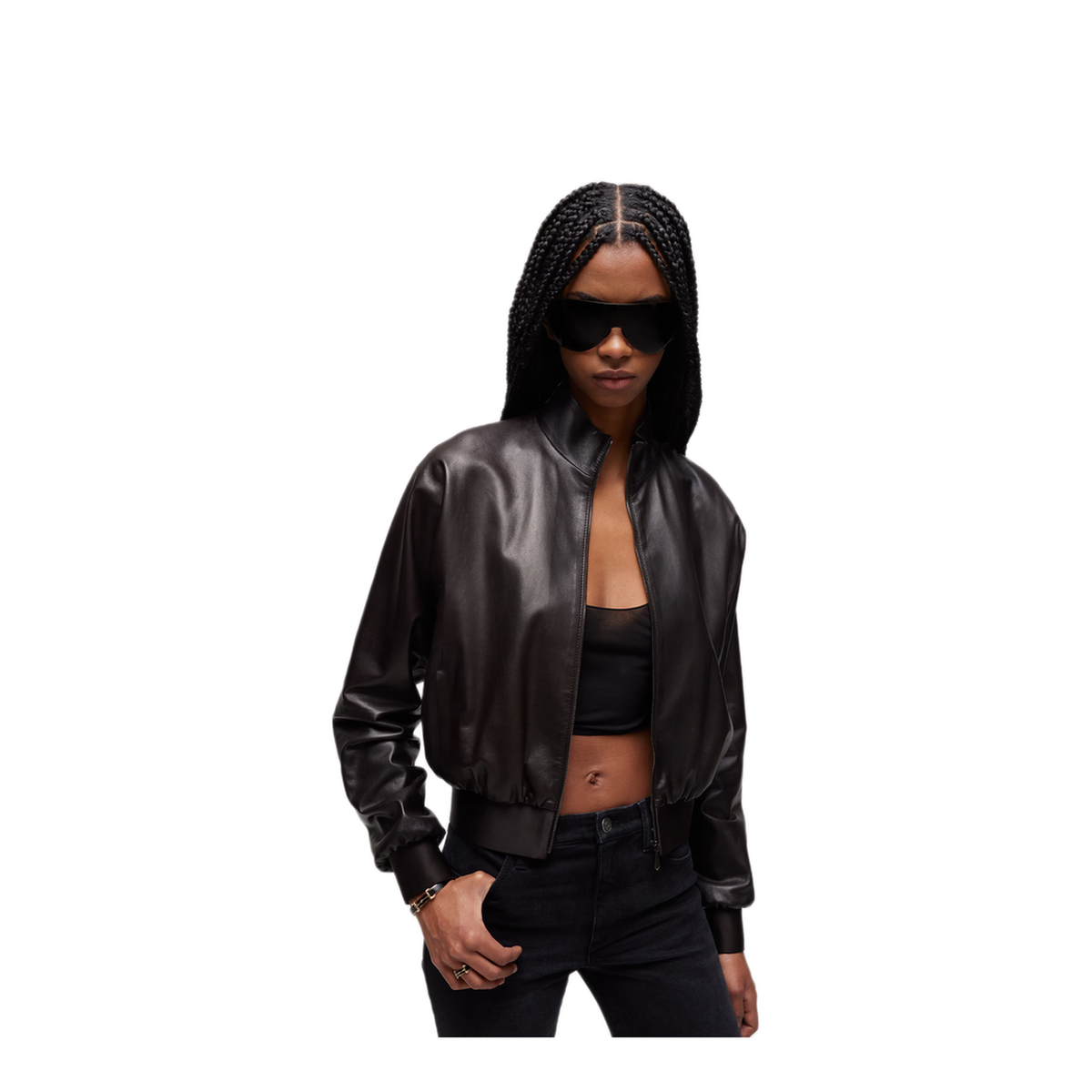 Soft Nappa Bomber Jacket