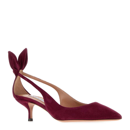 MAYFEYR - Aquazzura - Bow Tie Pump 50 - DENMIDP2SUEBEETROOT