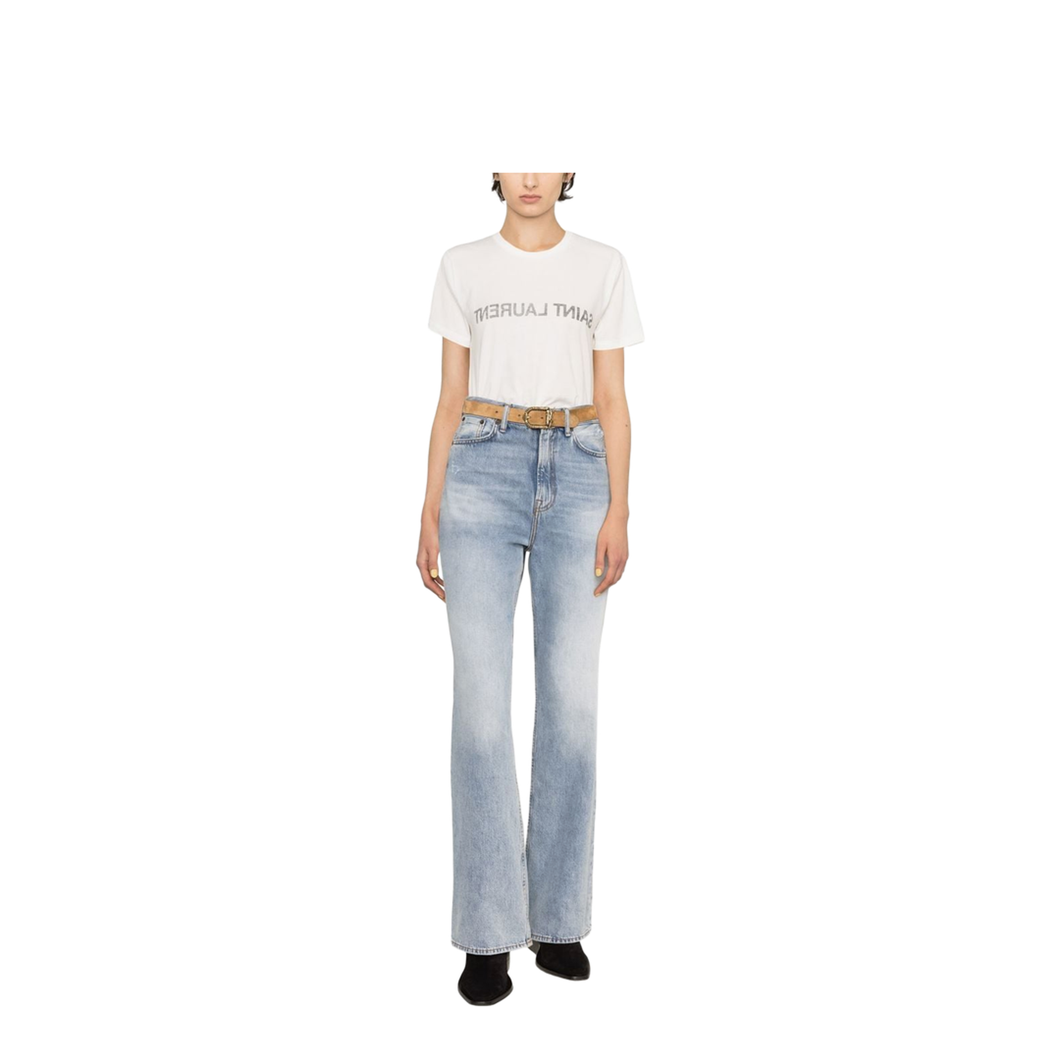 Reverse Logo-Print T-Shirt