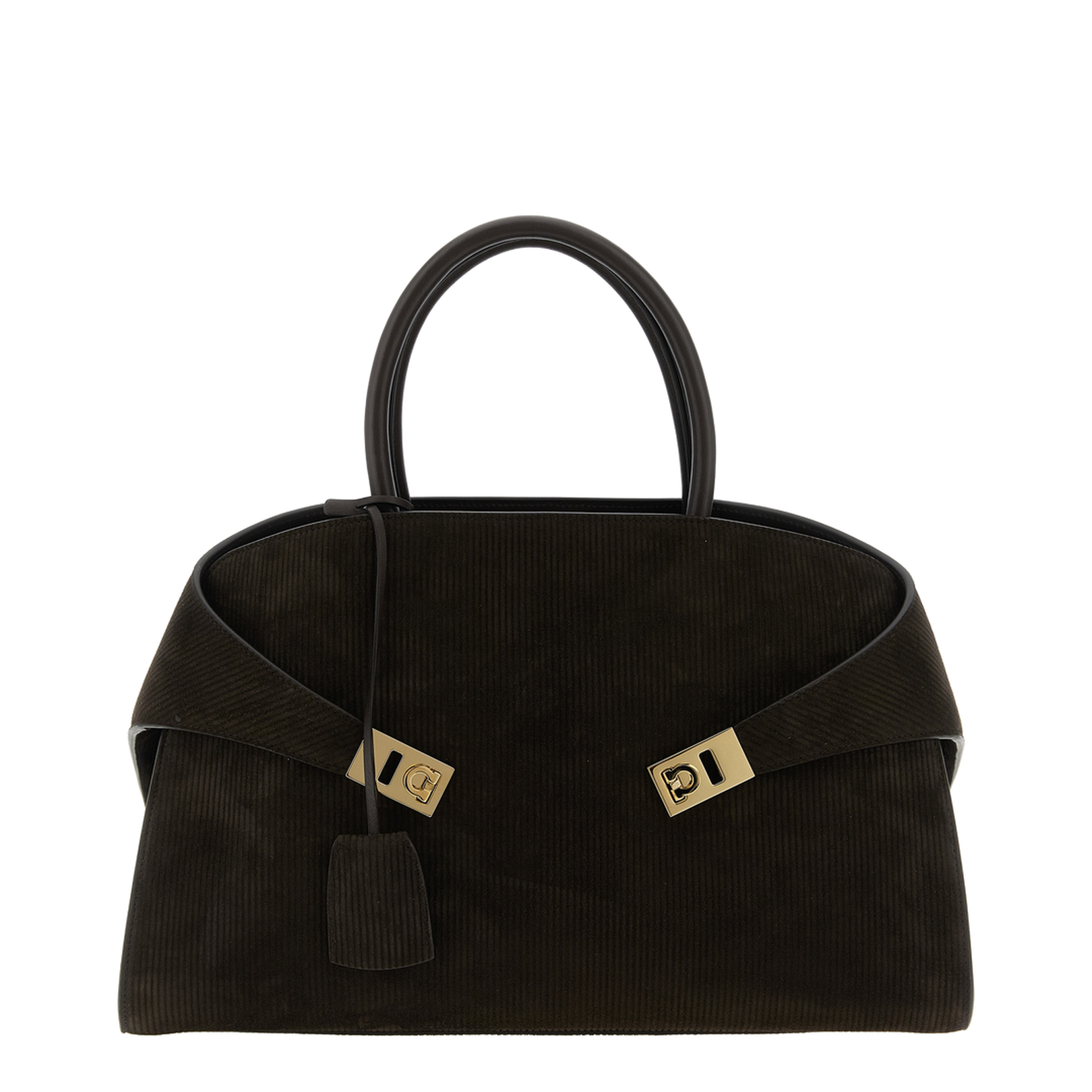 Hug Handbag in Printed Suede