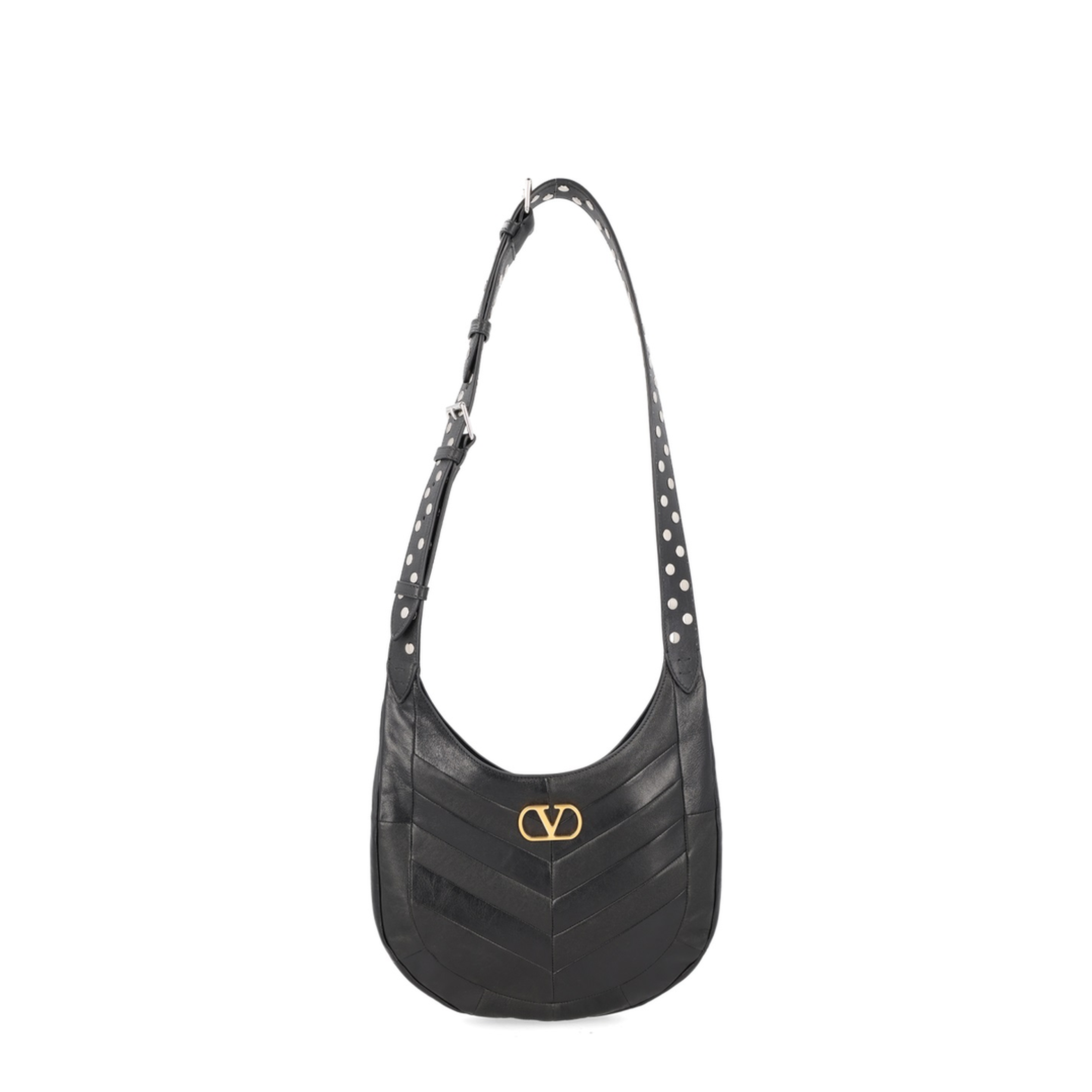 Hoboho Medium Nappa Leather Hobo Bag - Black