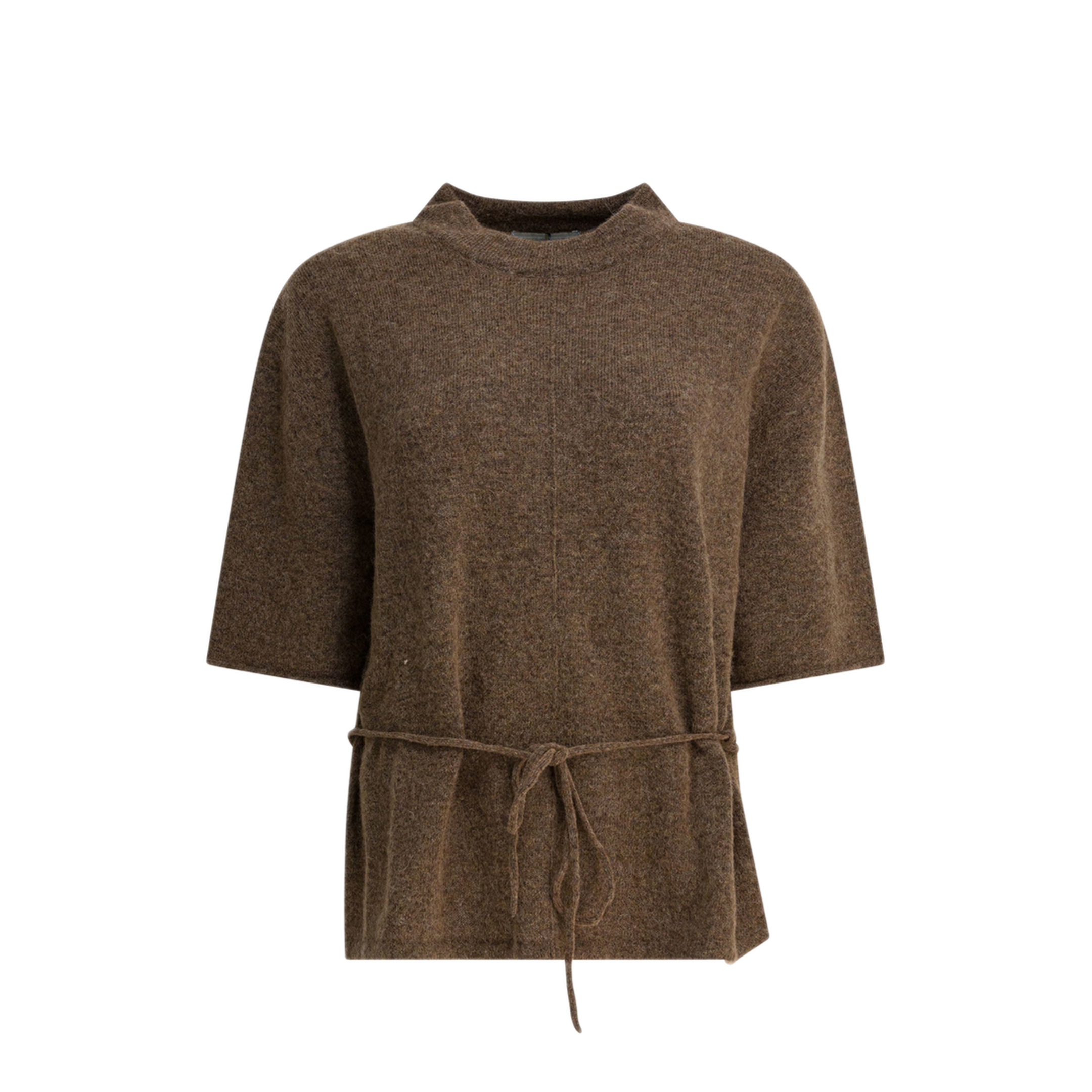 MAYFEYR - Umarmung - Wool Blend Crew Neck Sweater - UM253APO11SEPIA