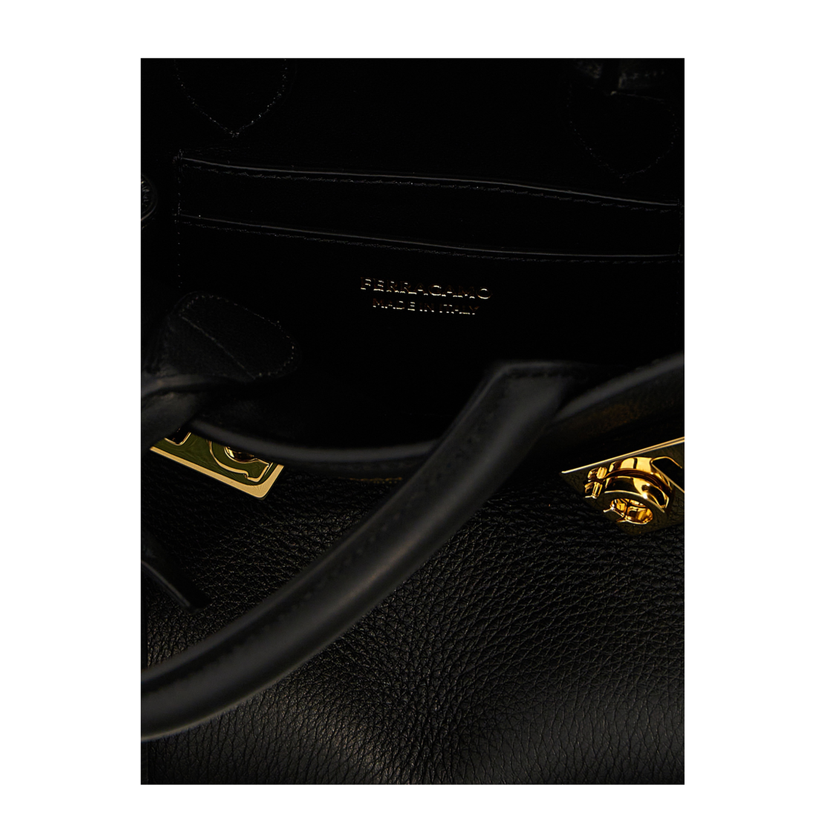 Mini Hug Top Handle Bag in Calf Leather