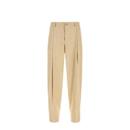MAYFEYR - Dolce & Gabbana - Sand Tweed Wide Leg Pant - GP10DTFUTDBS8230