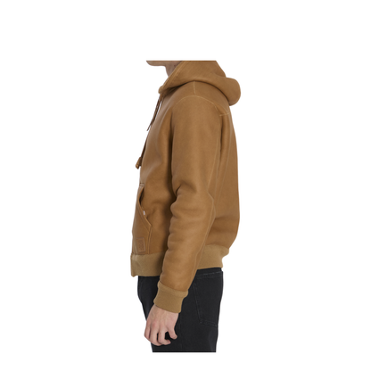Hooded Leather Jacket