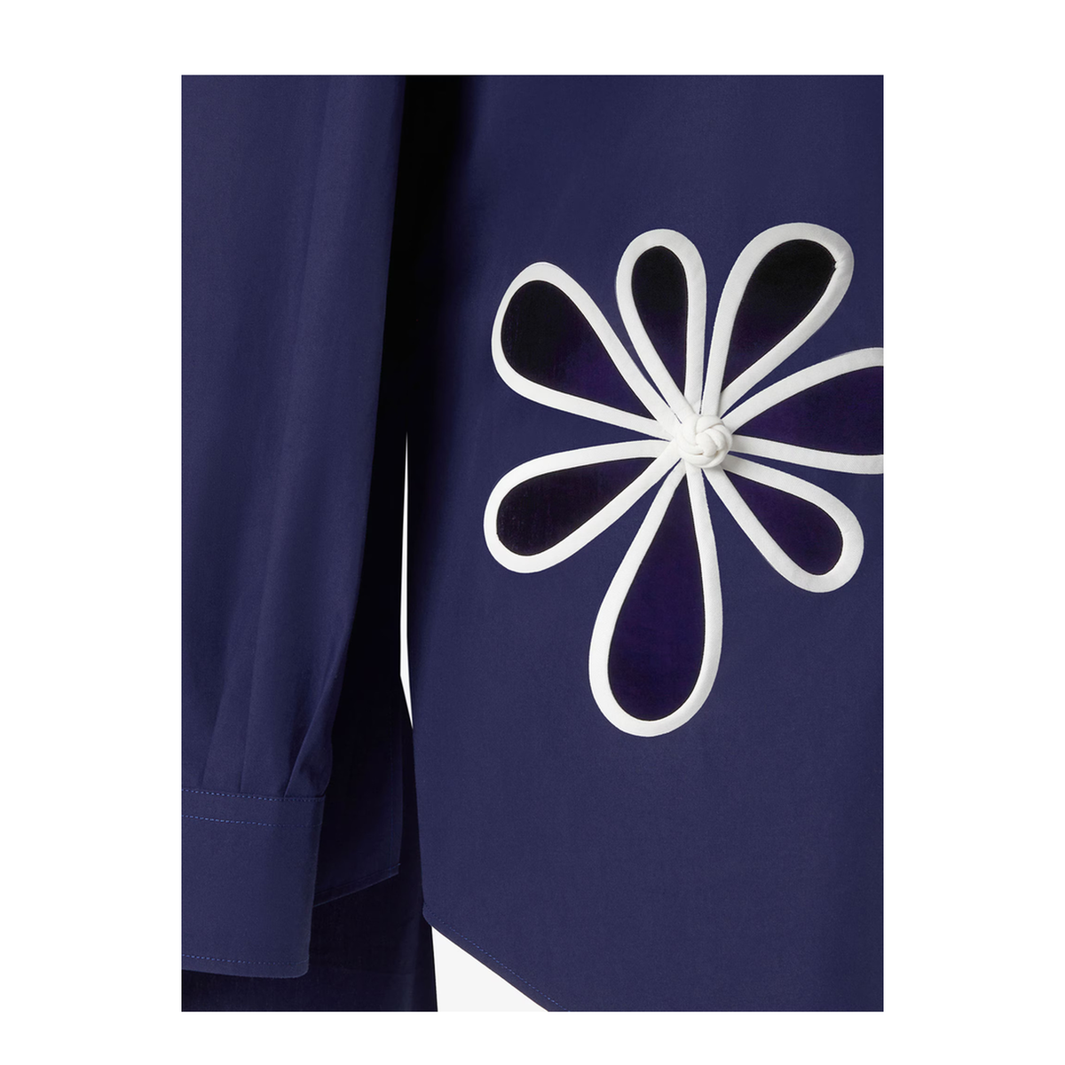 Dark Blue Poplin Shirt