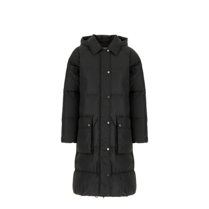 Slate Polyester Blend Padded Jacket Black