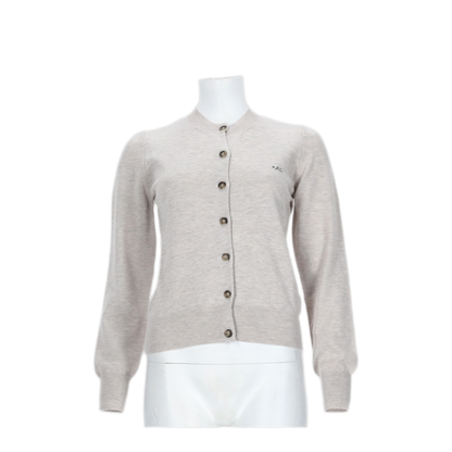 Melange Grey Wool Blend Rosa Cardigan