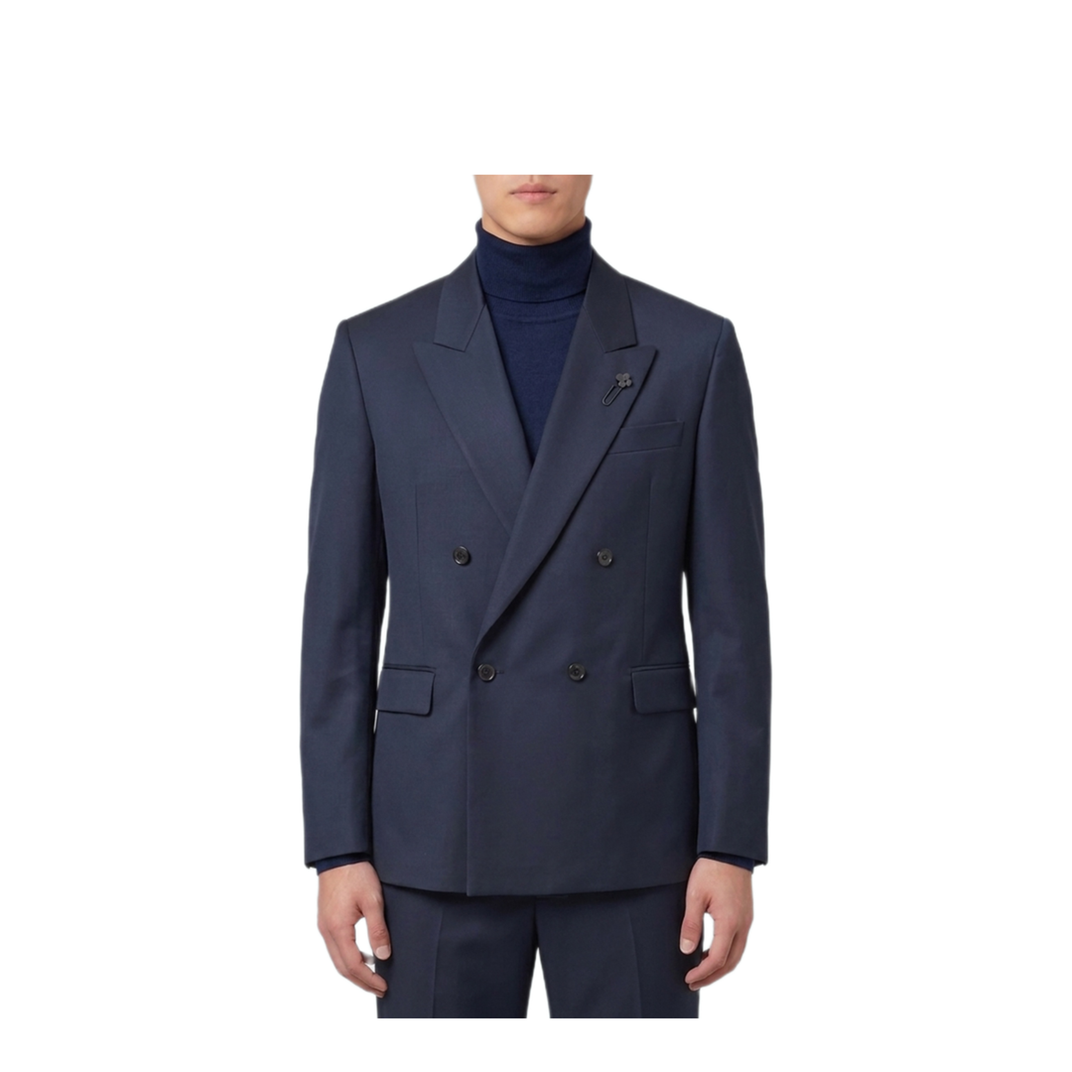 MAYFEYR - Lardini - Dark Blue Feeling Double Breasted Jacket - AC5810EACIF67442850