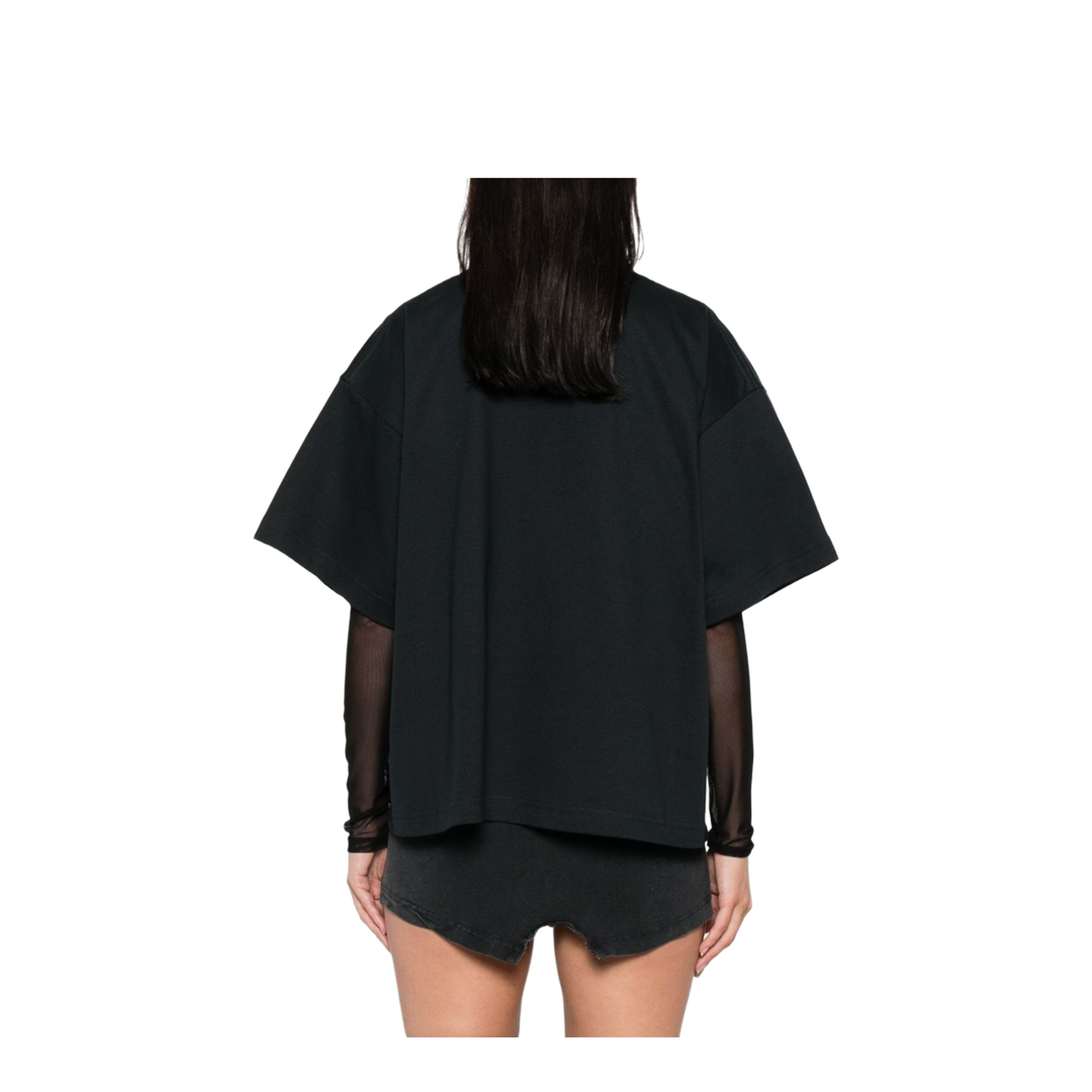 Cropped Nano Bb T-Shirt in Black
