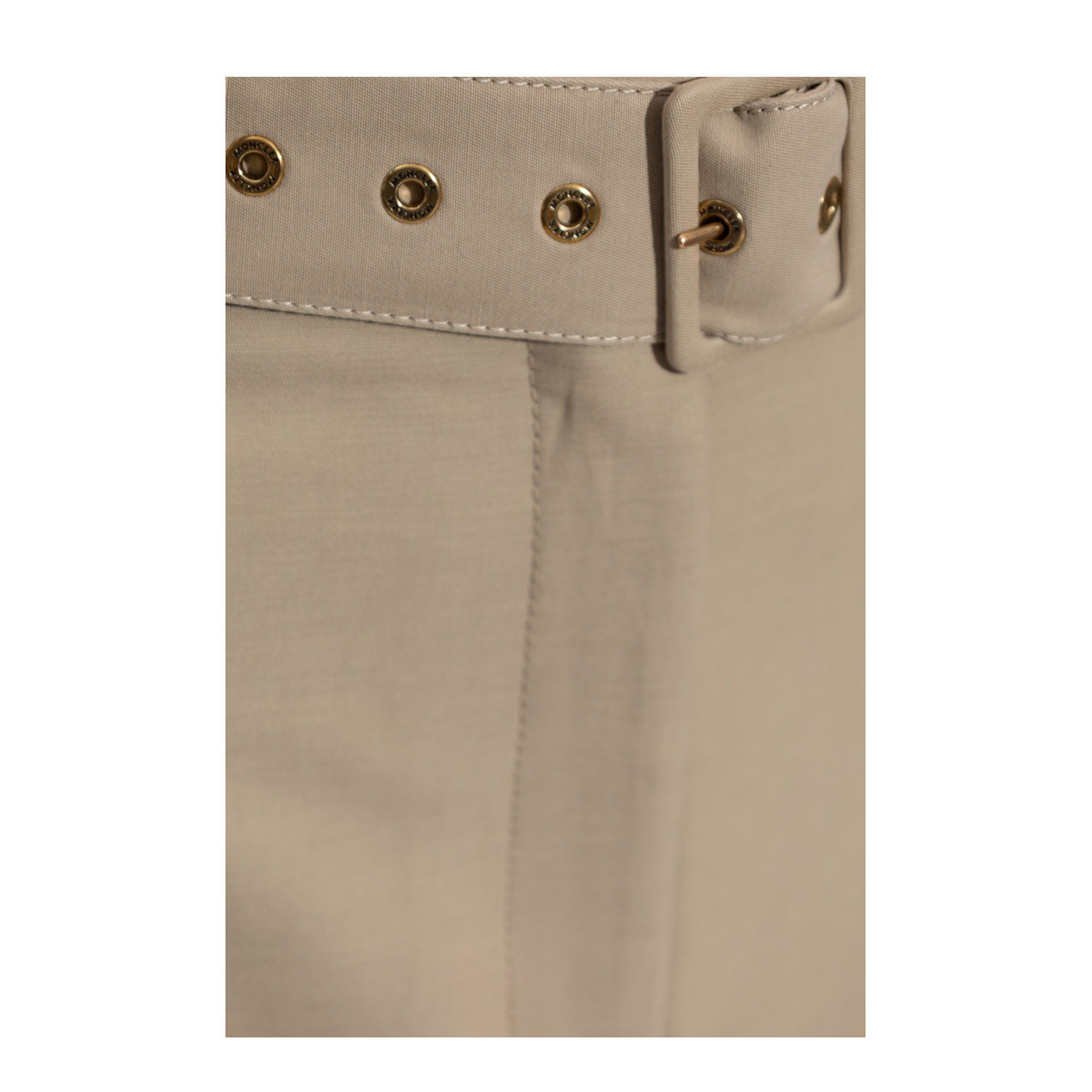 Skirt with Waistband Beige