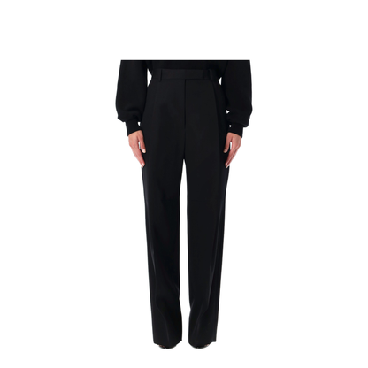 Sharp Wool Pants with Pleats