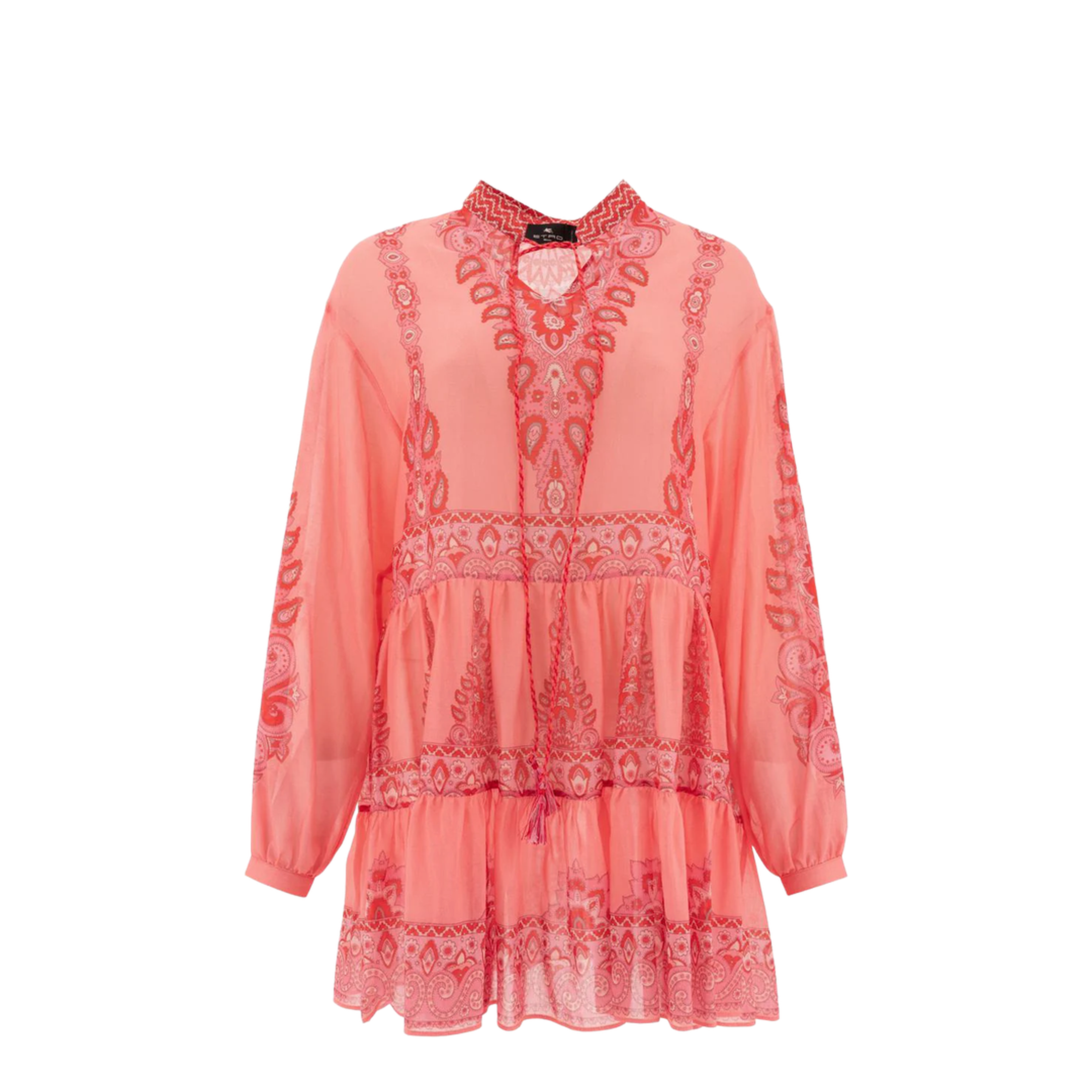 Paisley Print Mini Dress