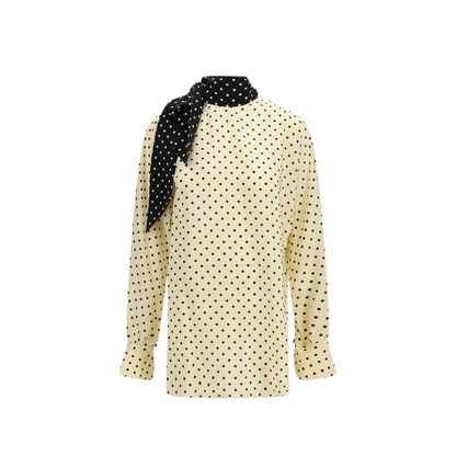 MAYFEYR - Valentino - Polka Dot Blouse With Side Bow - 9B3AEC609DWR8E
