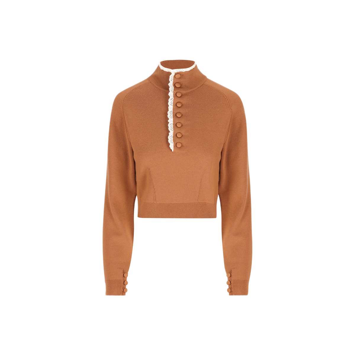 MAYFEYR - Chloè - High Neck Pullover With Lace - CH26AMP01600246