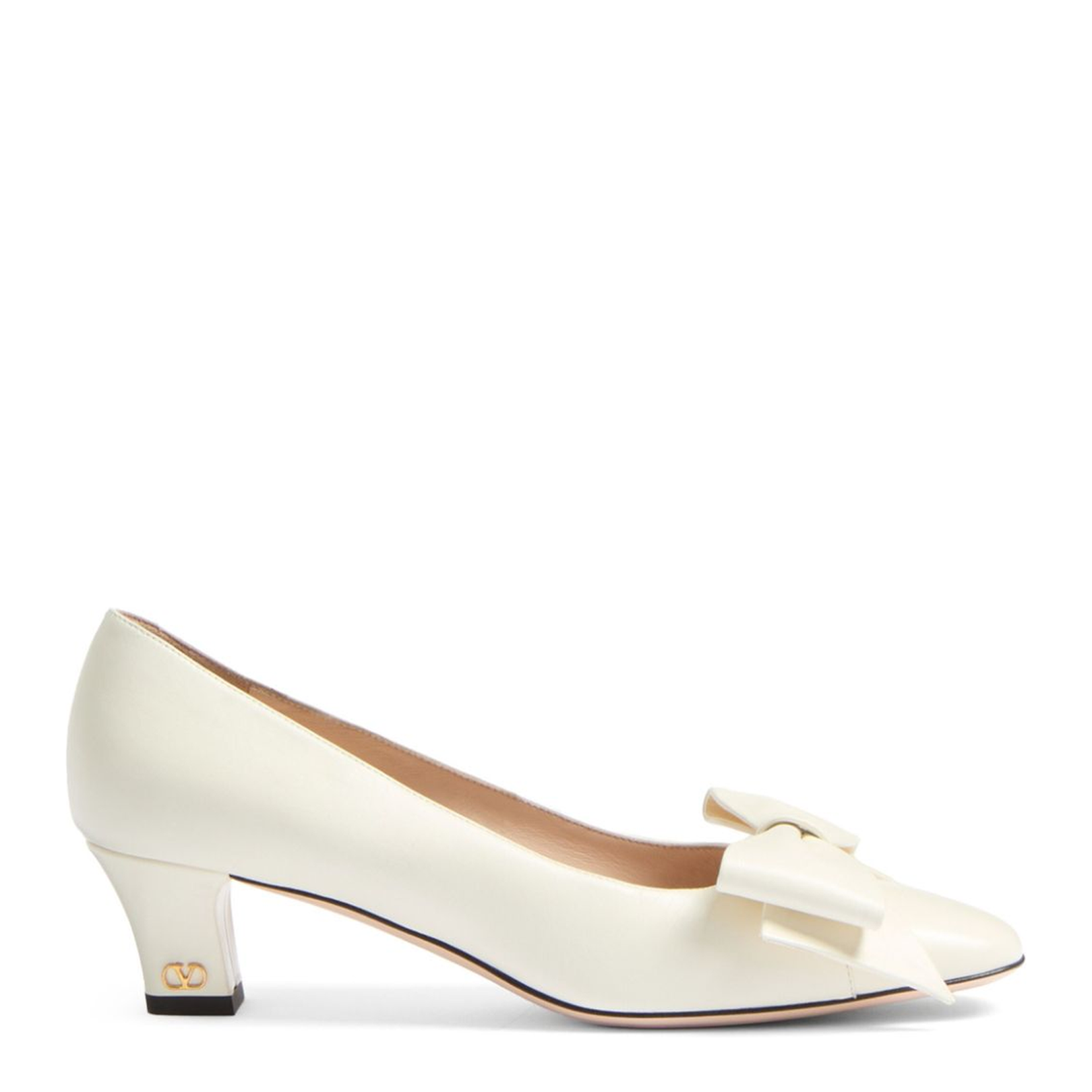 Bow Leather Pumps