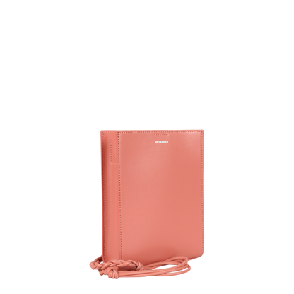 Pink Leather Small Tangle Shoulder Bag