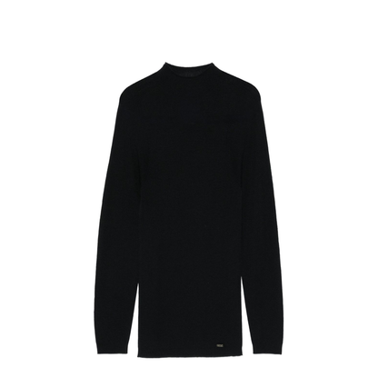 Black Mock Neck Sweater