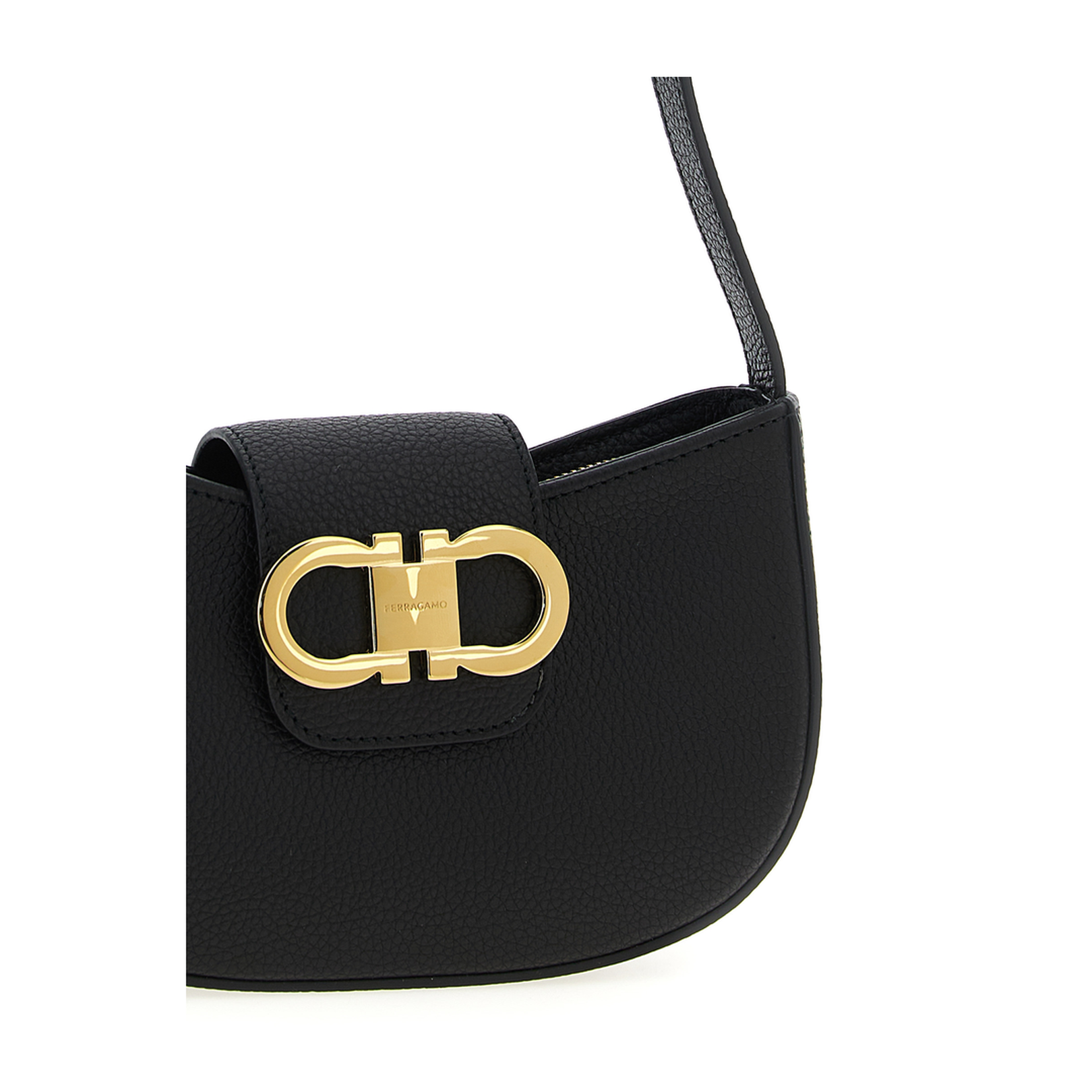 Gabry Hammered Leather Shoulder Bag