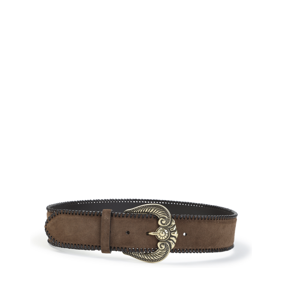MAYFEYR - Etro - Brown Paisley Suede Belt - WP3B0098AE11PM0019