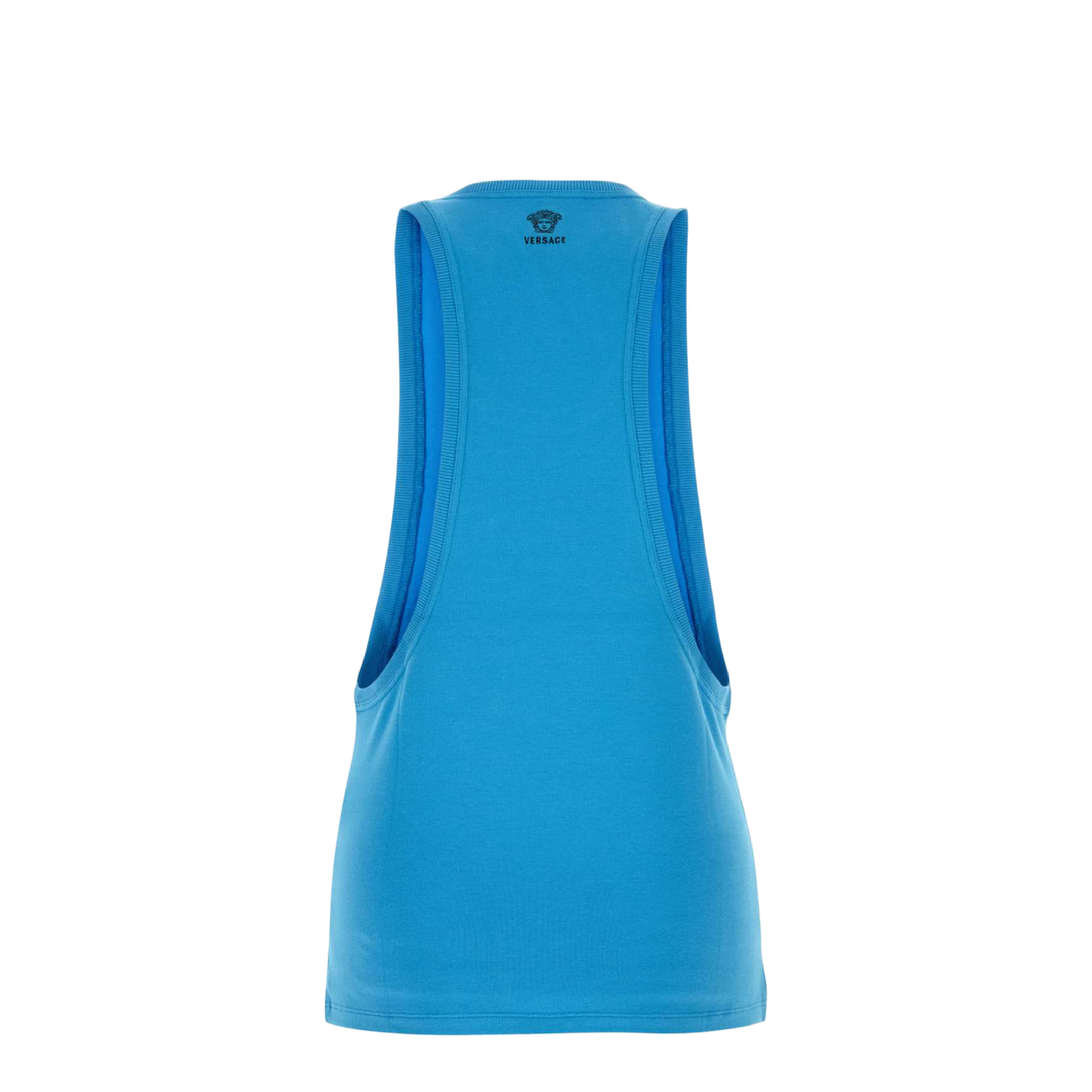 Cotton-Jersey Tank Top Light Blue
