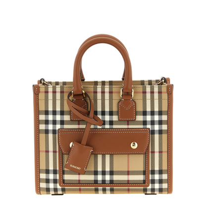 MAYFEYR - Burberry - Mini Shopping Bag - 8109793VNTGCHKBRIARBROWN