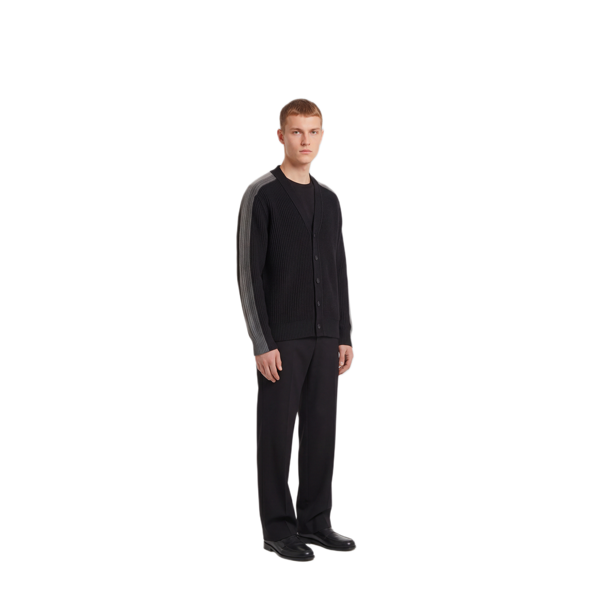 MAYFEYR - Gucci - Ribbed Wool Cardigan With Web - A006DXXKFTC1062