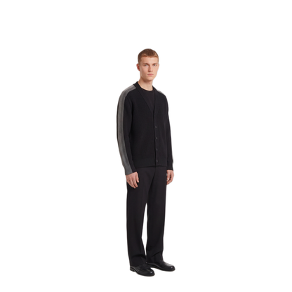 MAYFEYR - Gucci - Ribbed Wool Cardigan With Web - A006DXXKFTC1062