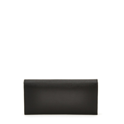 FF Diamonds Leather Wallet - Black