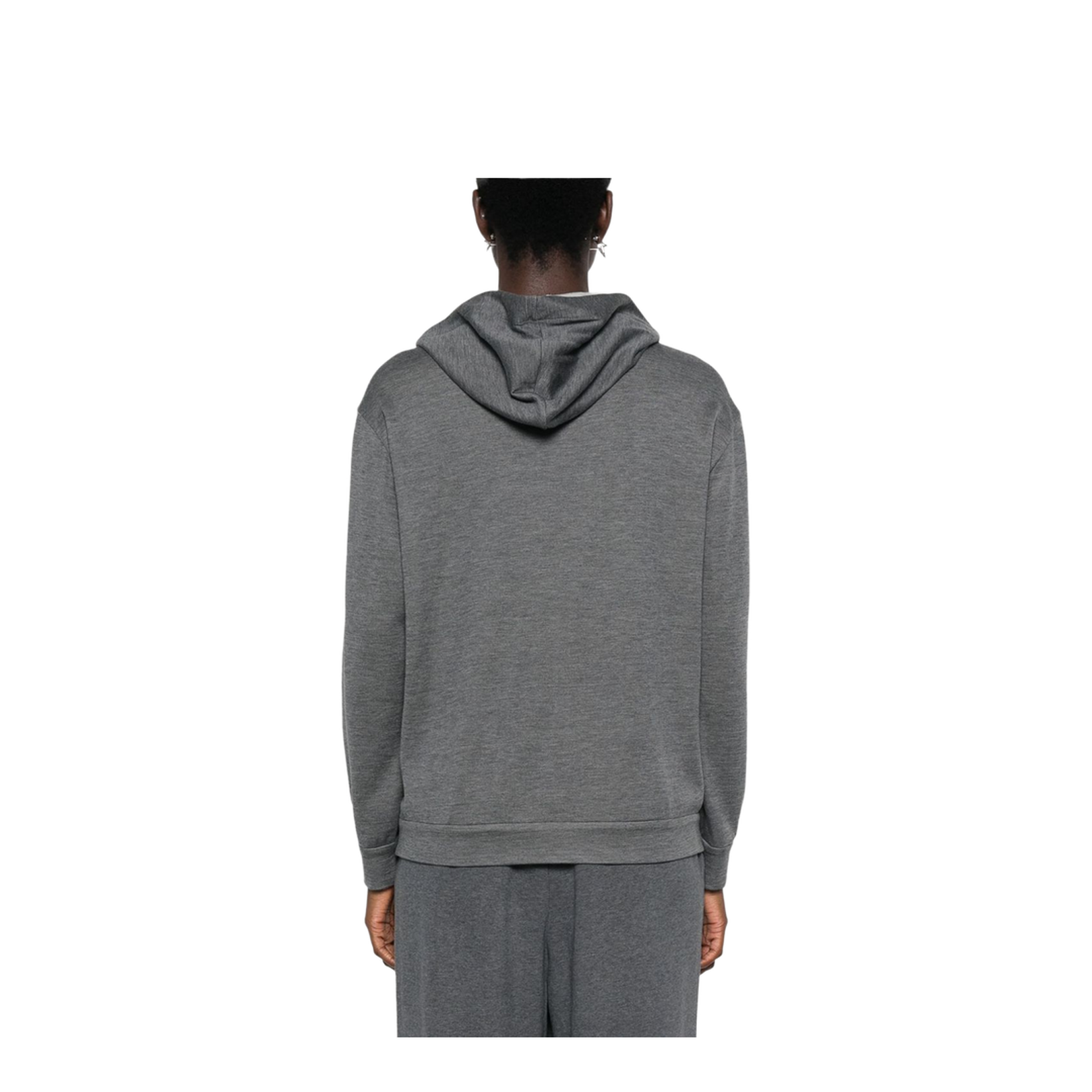 Cotton and Silk Blend Hoodie