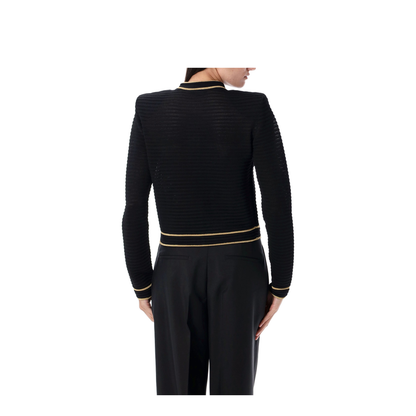 Long Sleeves Buttoned Knit Cardigan