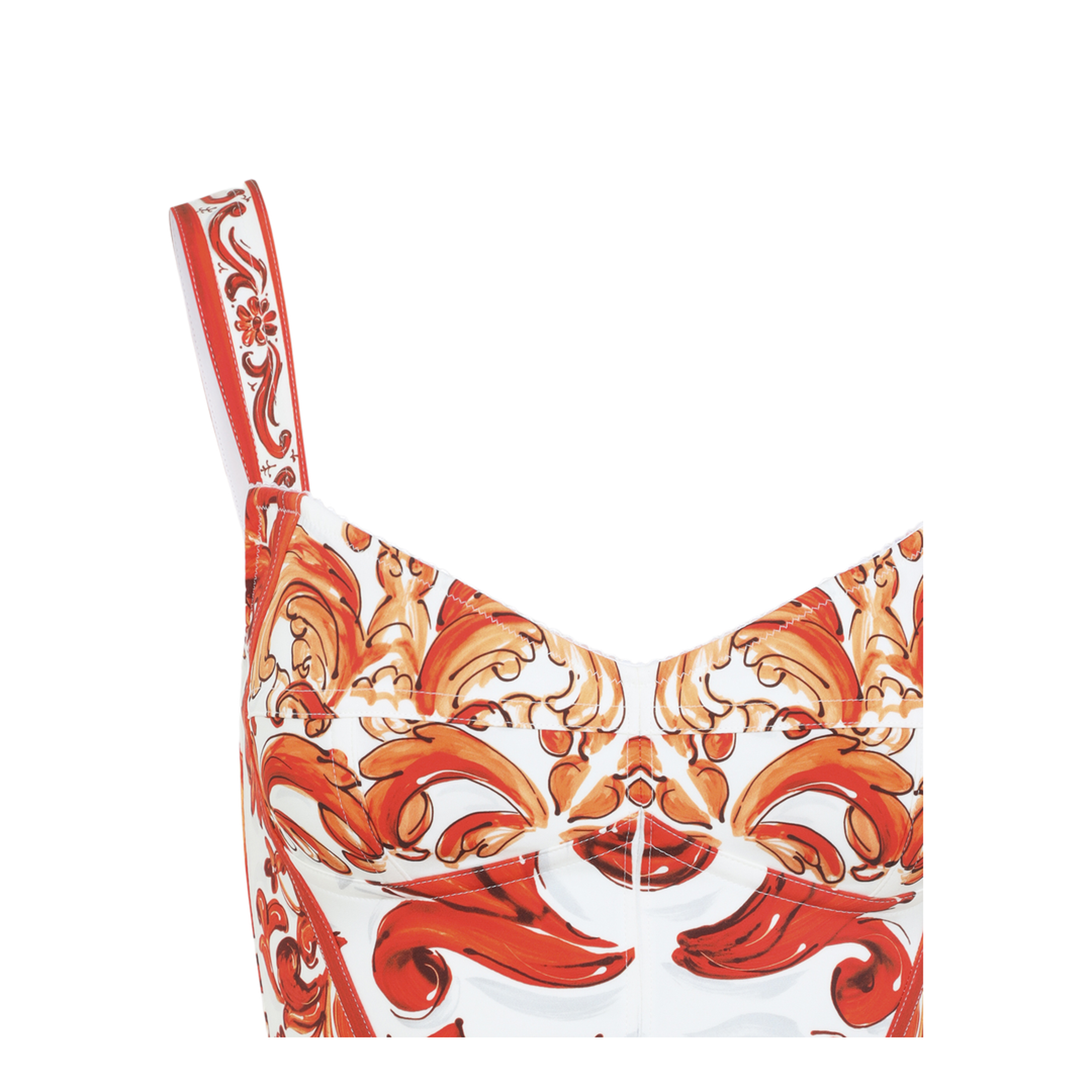 MAYFEYR - Dolce & Gabbana - Charmeuse Maiolica Midi Dress - F63G9TGDDRJ