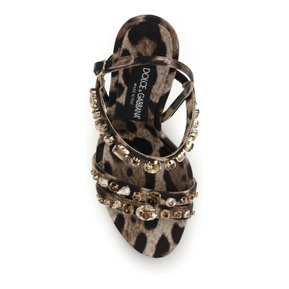 MAYFEYR - Dolce & Gabbana - Keira Leopard Print Sandals - CR1930A0079HY13M0