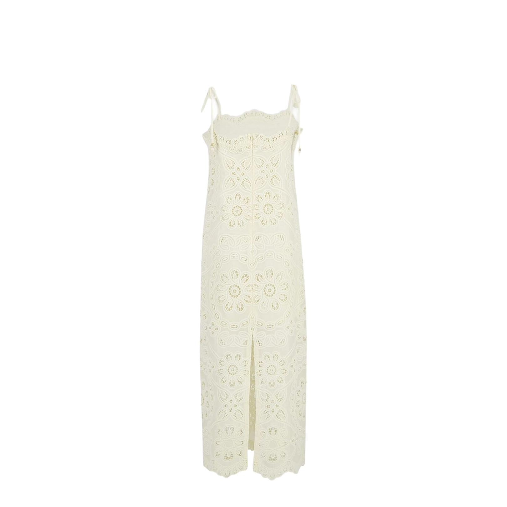 Embroidered Dress Ivory