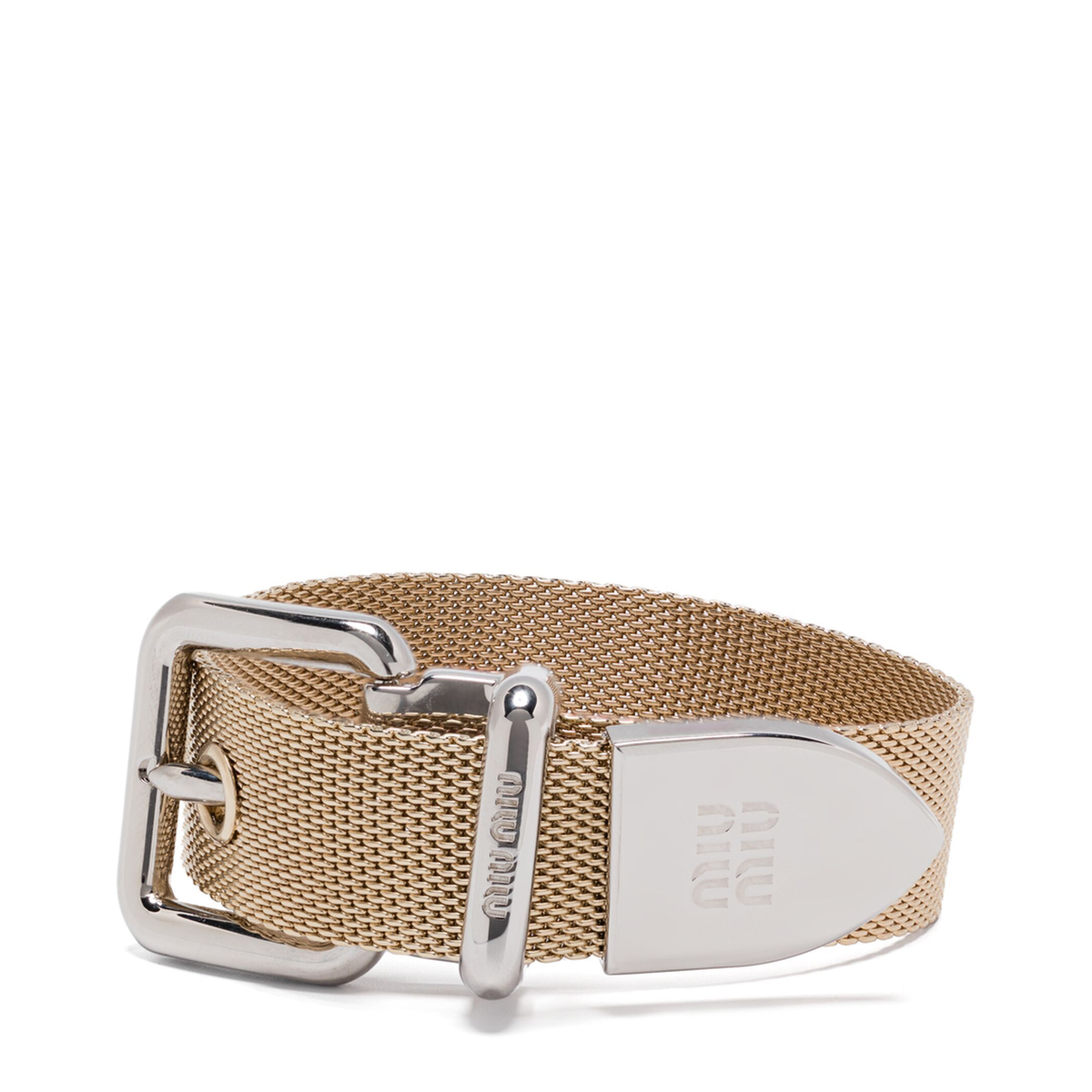 MAYFEYR - Miu Miu - Two Tone Buckle Bracelet - 5IB5552CR4F0BSU