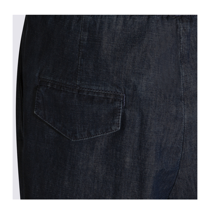 Cotton Wide-Leg Trousers