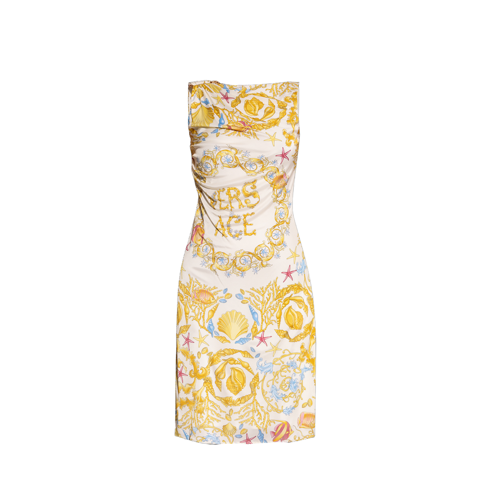 Underwater Barocco Multicolor Sleeveless Dress