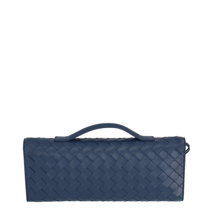 Andiamo Lambskin Clutch - Blue Venezia