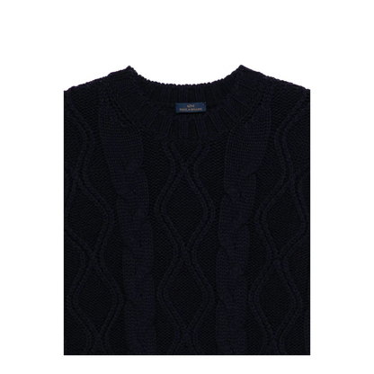 MAYFEYR - PAUL & SHARK - Cable Knit Crewneck Wool Sweater - 15311085050