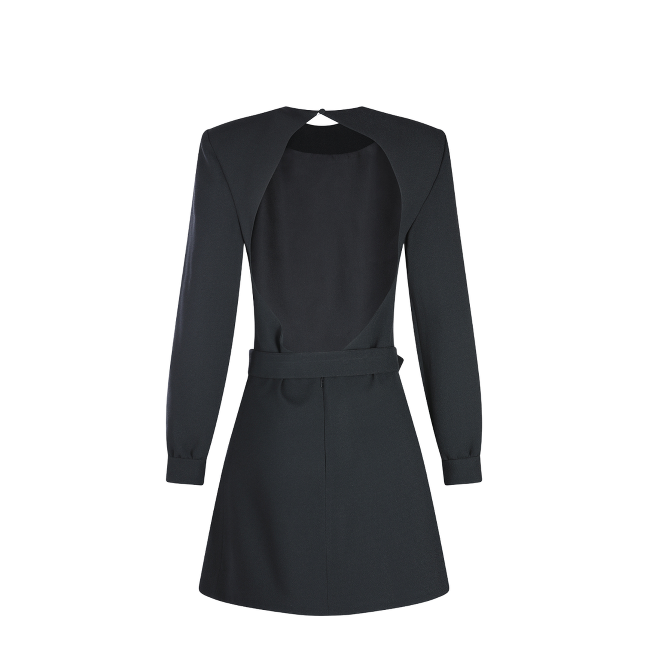 Backless Mini Dress Black