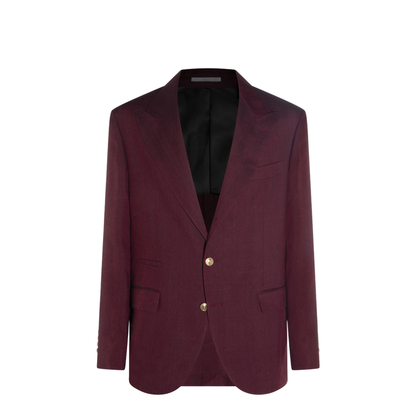 Men's Linen Suit - Red