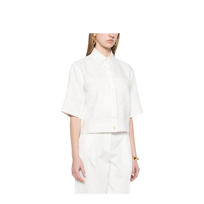 Linen Shirt Cropped Fit