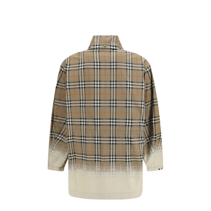 MAYFEYR - Burberry - Gabardine Parka With Faded Check Print - 8126118B7349
