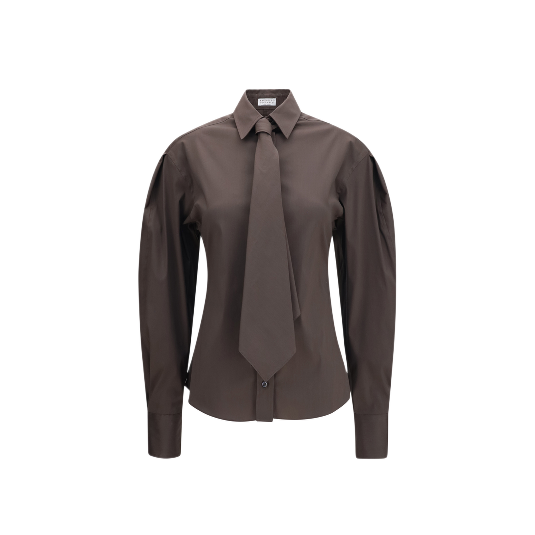 MAYFEYR - Brunello Cucinelli - Cotton Blend Shirt With Tie - MP091M3A46C8705
