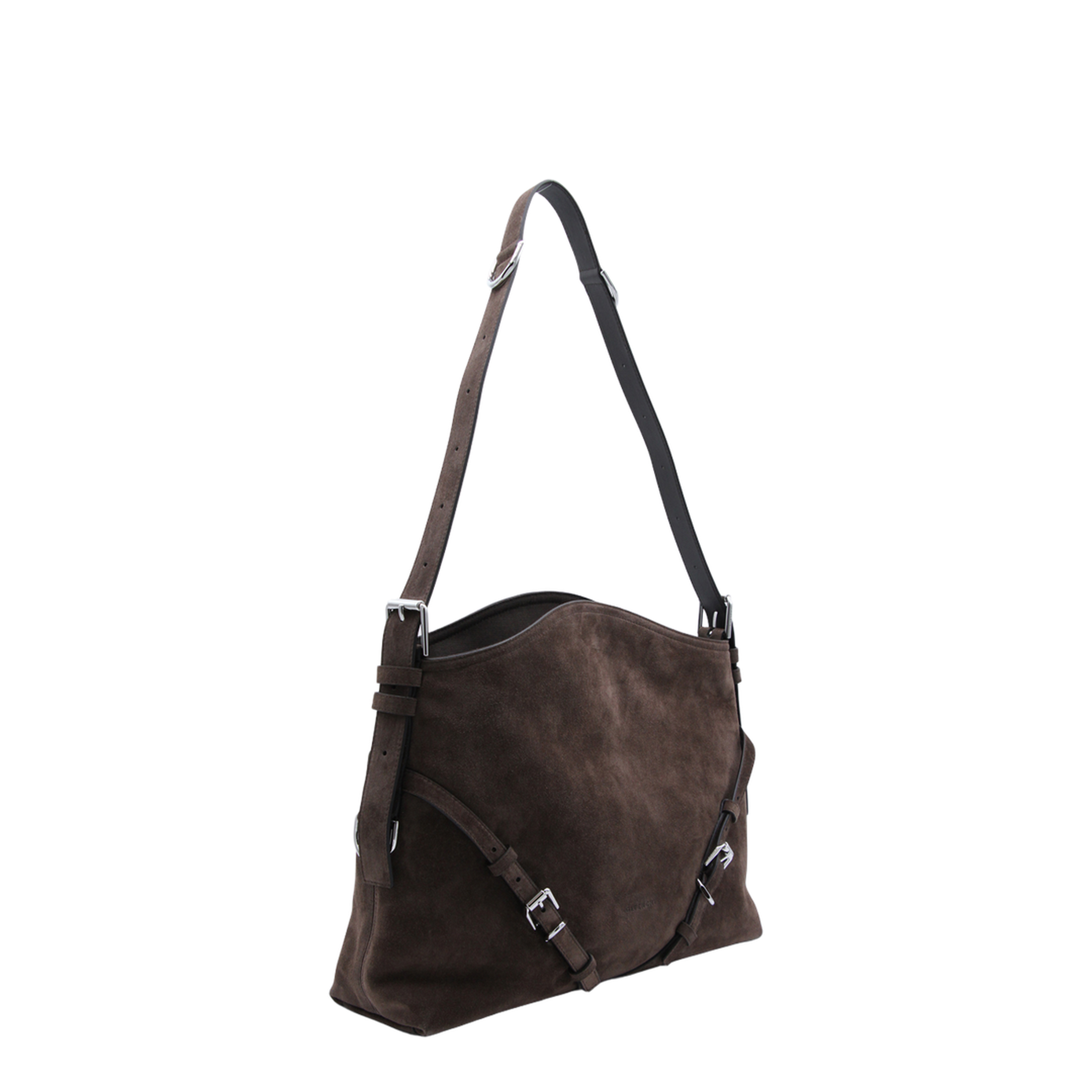 Medium Voyou Shoulder Bag Ebony Brown